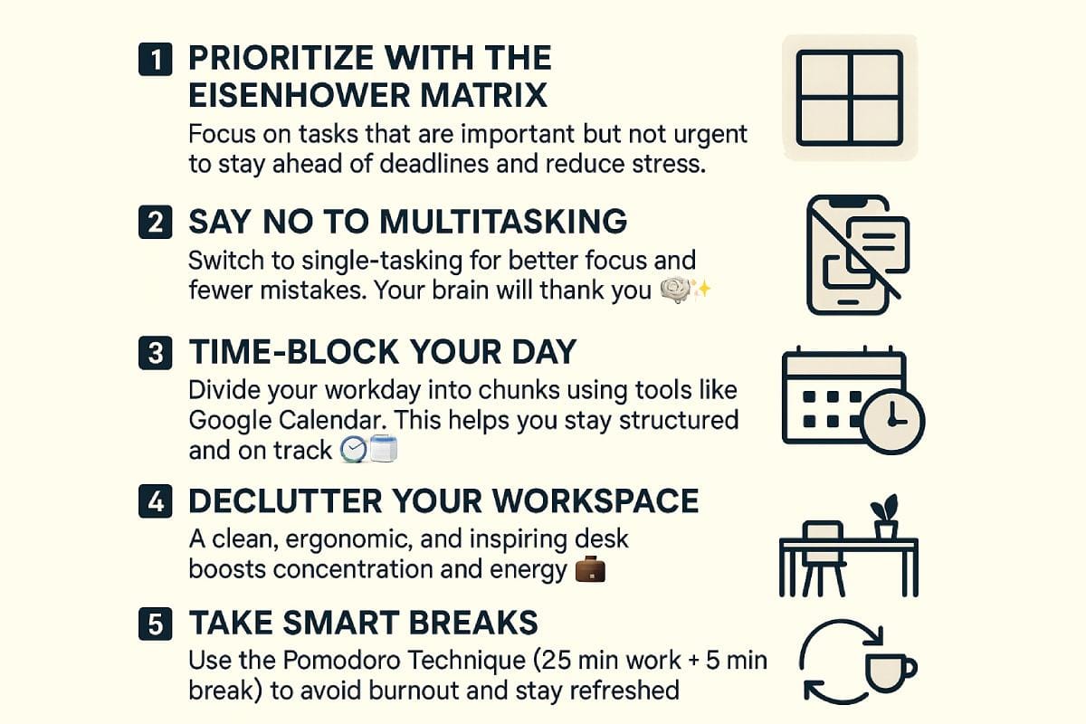 5 Effective Ways to Boost Productivity in Office Work – Pexelle
